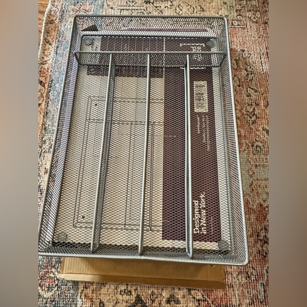 🆕 Mindspace 5 Compartment Cutlery Tray Silver - Picture 5 of 6